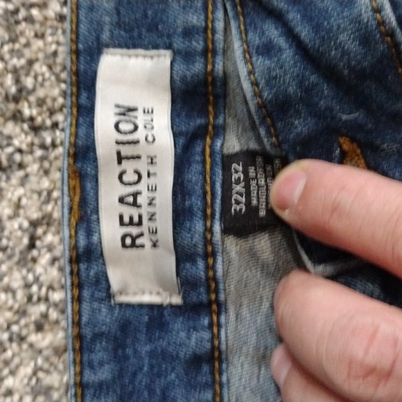 Reaction Kenneth Cole Men's Jeans 32/32 Dark Denim Wash - Picture 4 of 8